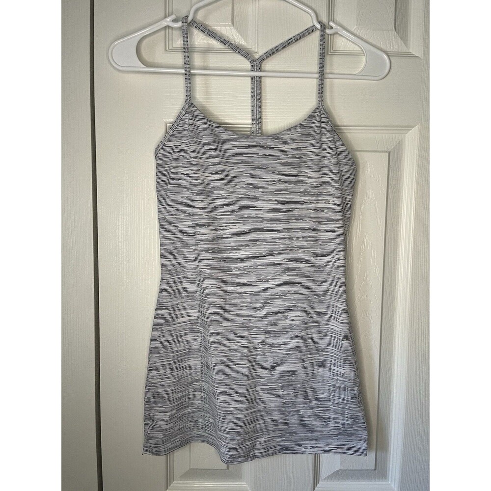 Lululemon Womens Size 4 Power Y Tank Grey